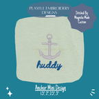 Anchor Mini Machine Embroidery Design (Digital Download)
