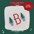 Christmas Tree Topiary Design for Machine Embroidery, Digital Download