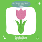Tulip Flower Mini Embroidery Design (Digital Download)