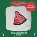 Watermelon Slice Mini Knot Pattern Machine Embroidery Design (Digital Download)