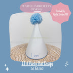 In The Hoop Party Hat Machine Embroidery Design, Simple ITH Party Hat Design, ITH Birthday Hat, 5x7, 8x8, 8x12, digital download