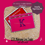 In The Hoop Mahjong Line Finder Machine Embroidery Design, Rectangle ITH Mahj Line Reader, Simple ITH Project, 5x7 hoop