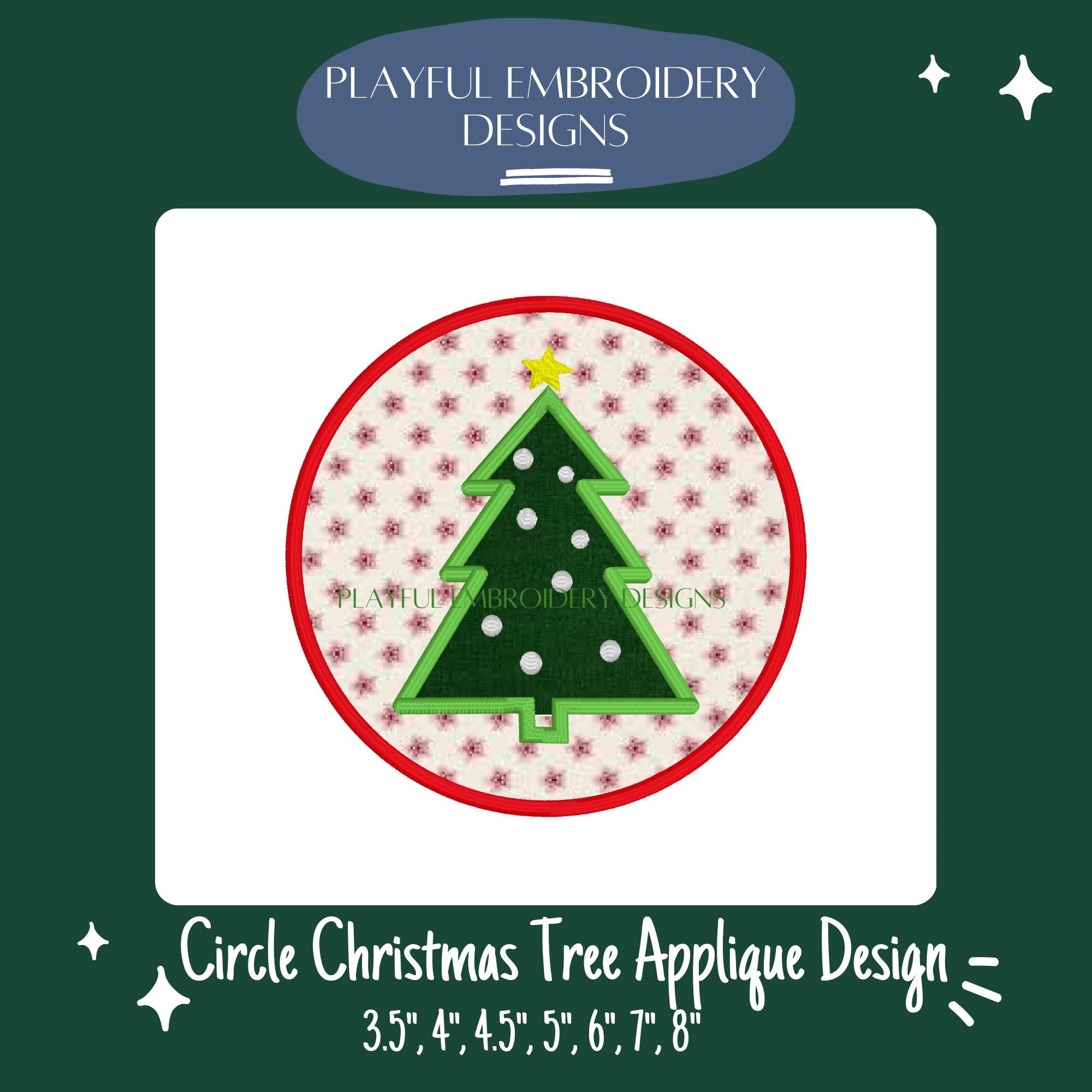 Christmas Tree Machine Embroidery Design, 4 sizes Christmas tree with presents, Christmas China complementary design