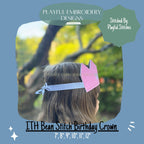 In The Hoop Birthday Crown Machine Embroidery Design, ITH Crown Design, ITH Birthday Crown, Bean Stitch Edge Birthday Crown digital download