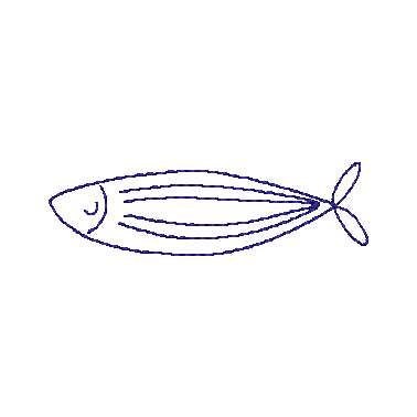 Fish Sketch Machine Embroidery Design