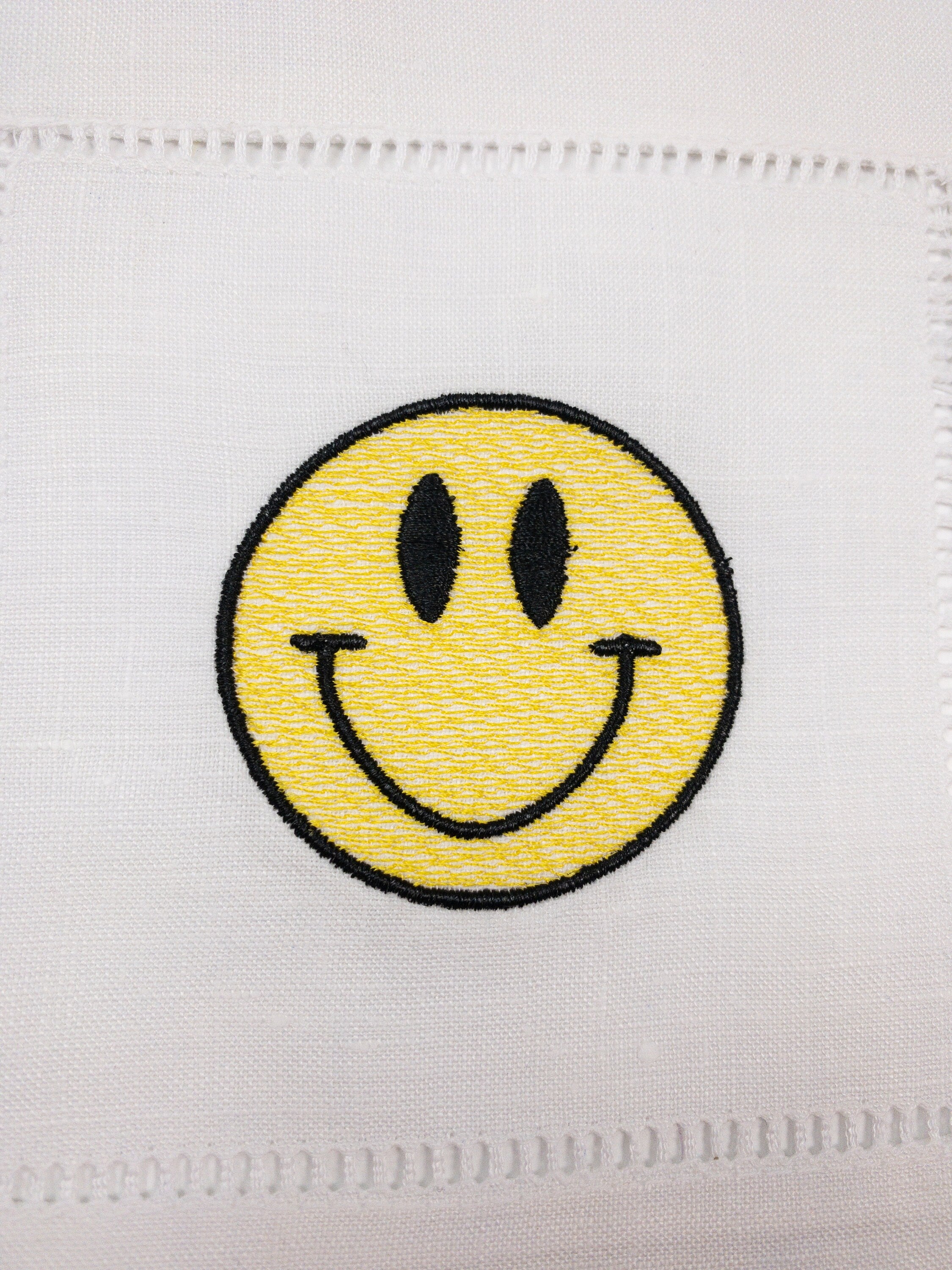 Mini Fill Smiley Face Machine Embroidery Design
