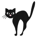Spooky Cat Machine Embroidery Design, Halloween Cat Design