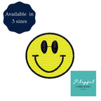 Mini Fill Smiley Face Machine Embroidery Design