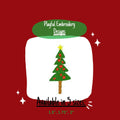 Whimsical Mini Fill Christmas Tree Machine Embroidery Design