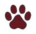 Dog Paw Print Applique Machine Embroidery Design, Satin Stitch Applique Dog Paw Print Embroidery Design