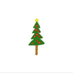 Whimsical Mini Fill Christmas Tree Machine Embroidery Design