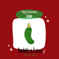 Mini Fill Pickle Christmas Ornament Machine Embroidery Design