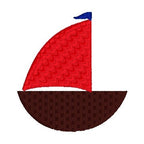Sailboat Mini Fill Machine Embroidery Design, Boat Embroidery Design, Mini Fill Boys Embroidery Design