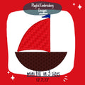 Sailboat Mini Fill Machine Embroidery Design, Boat Embroidery Design, Mini Fill Boys Embroidery Design