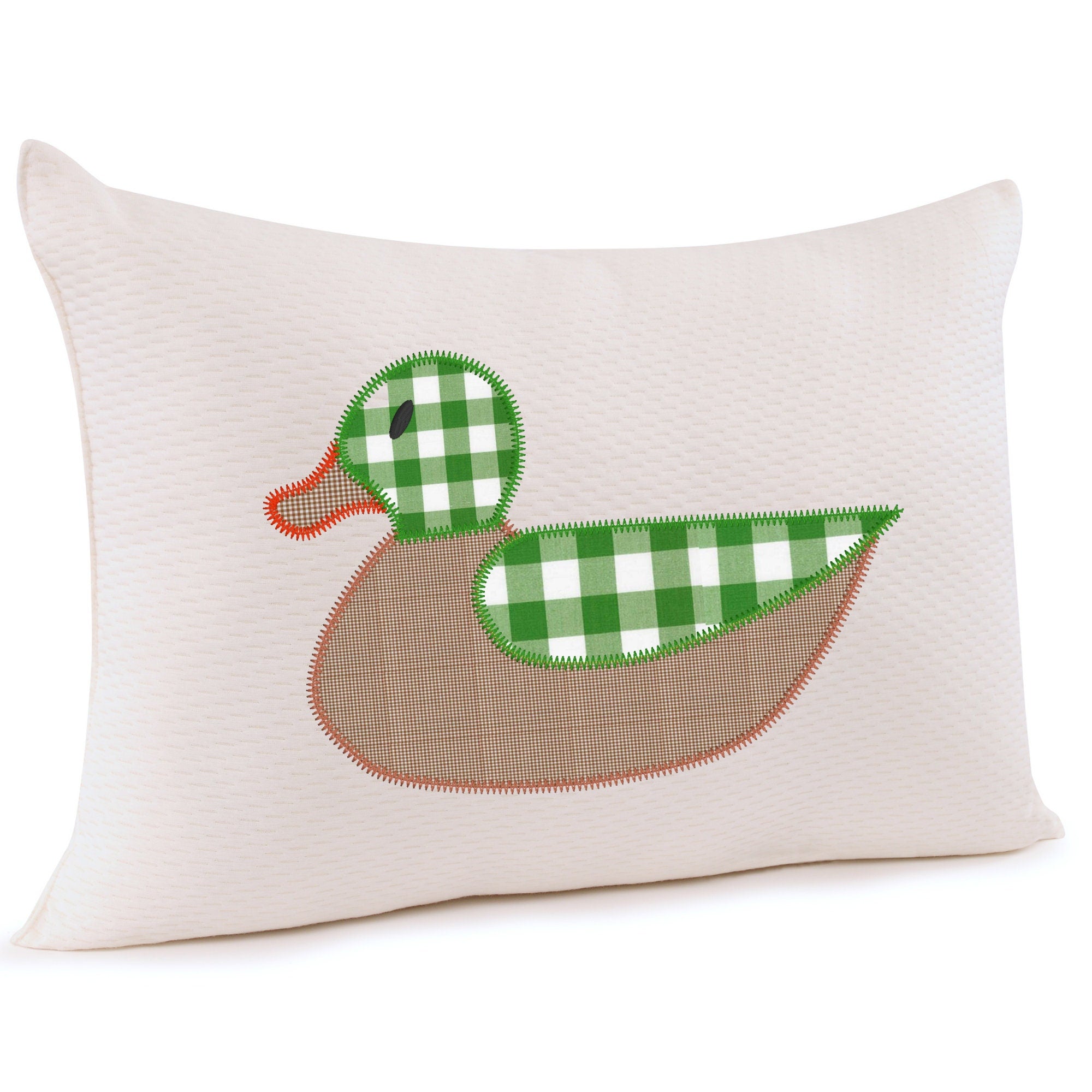 Mallard Duck Applique Machine Embroidery Design, Duck Hunting Applique Design, Zig Zag Applique Stitch, Quick Stitch