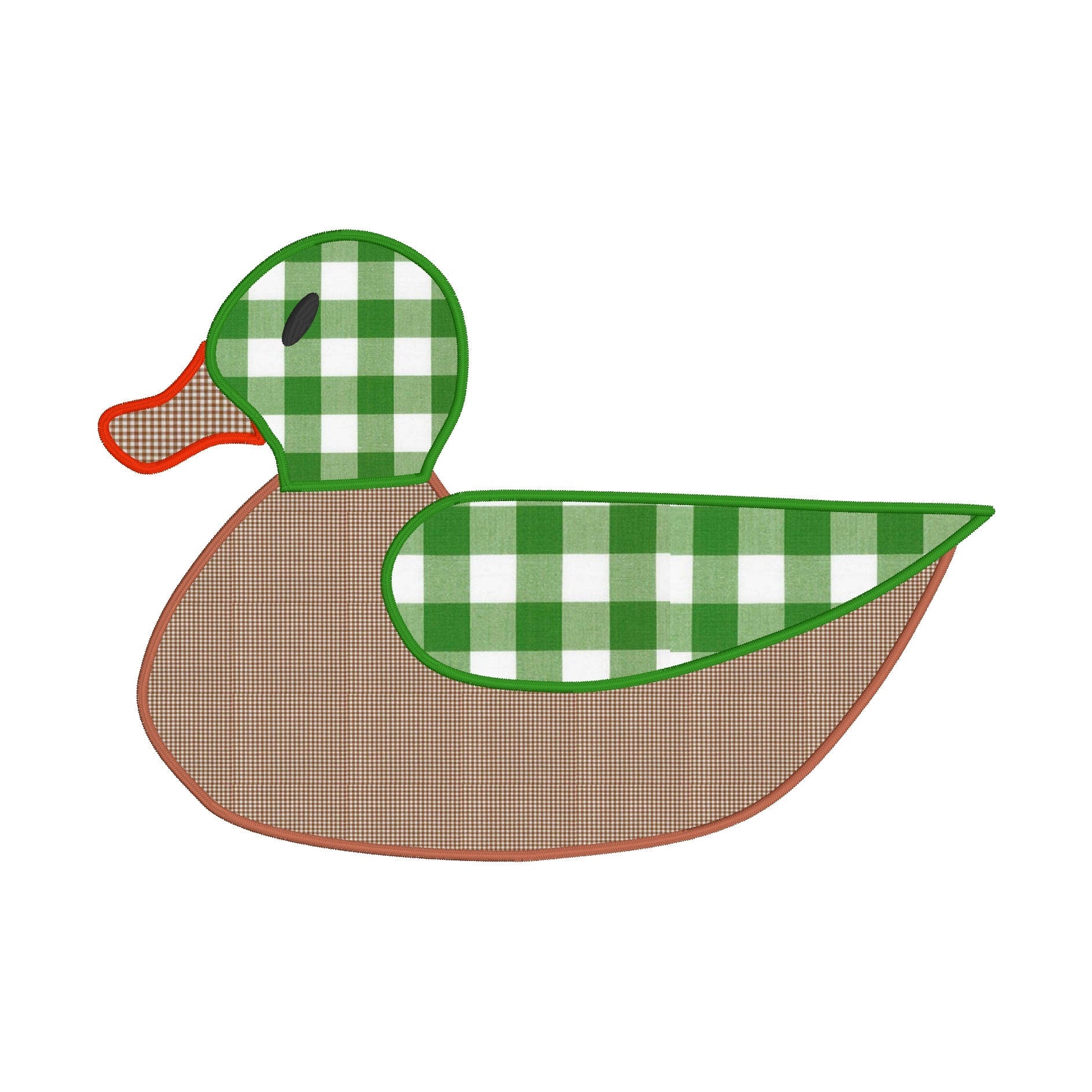 Mallard Duck Applique Machine Embroidery Design, Duck Hunting Applique Design, Satin Stitch Applique Stitch, Quick Stitch