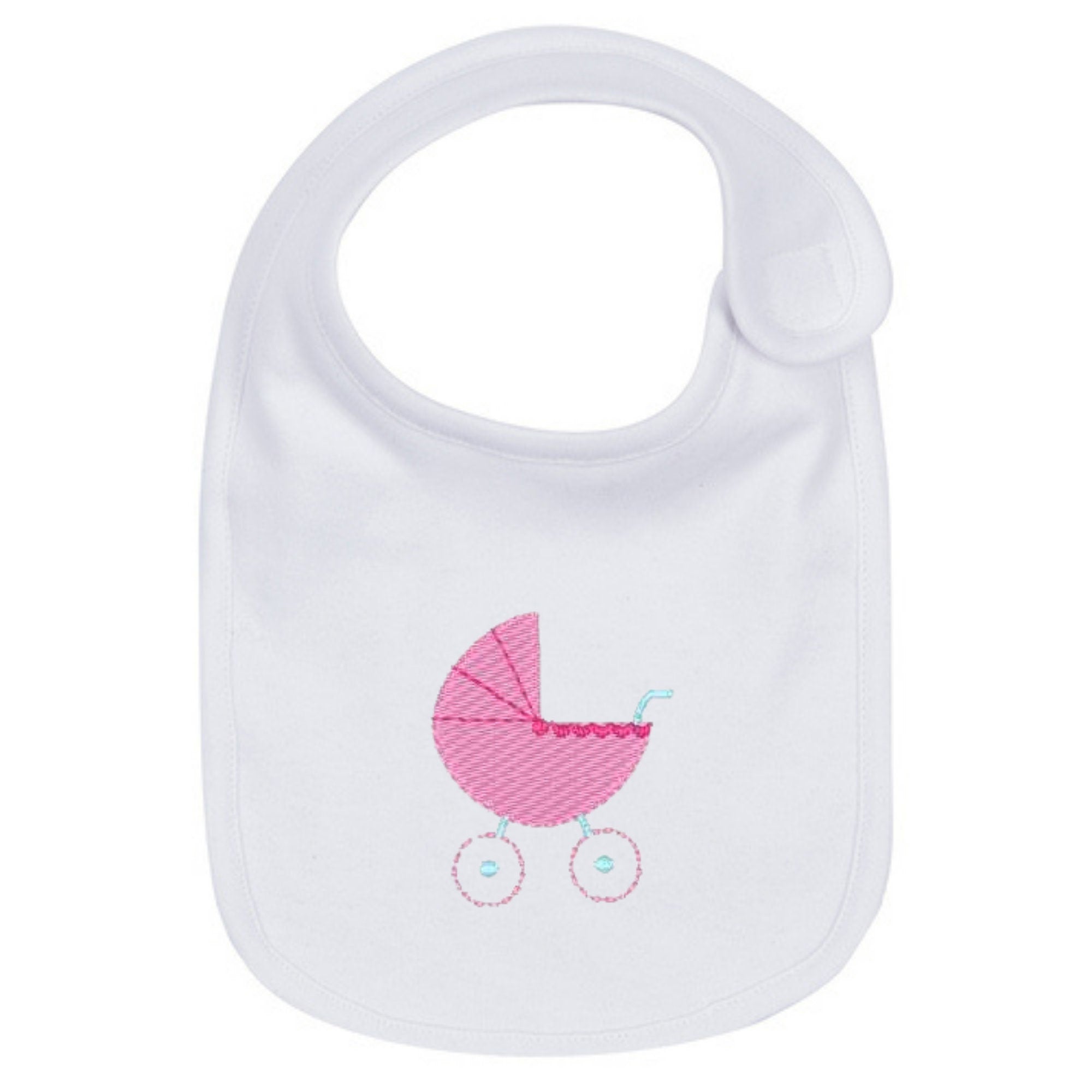 Mini Baby Carriage Machine Embroidery Design, Mini Baby Pram Embroidery Design, 2" Embroidery Design