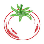 Tomato Sketch Machine Embroidery Design, Fresh Summer Tomato Embroidery Design, Tomato Design