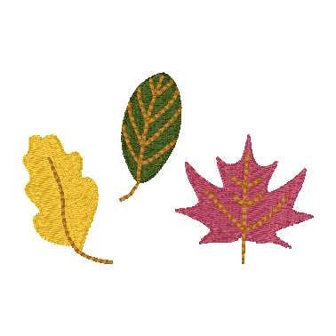 Fall Leaf Machine Embroidery Design, Fill Leaves Designs, Fall Fill Leaves Embroidery Design, Leaf Mini Design