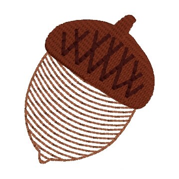 Sketch Fall Acorn Machine Embroidery Design, Fall Embroidery Design, Acorn Sketch Machine Embroidery Design