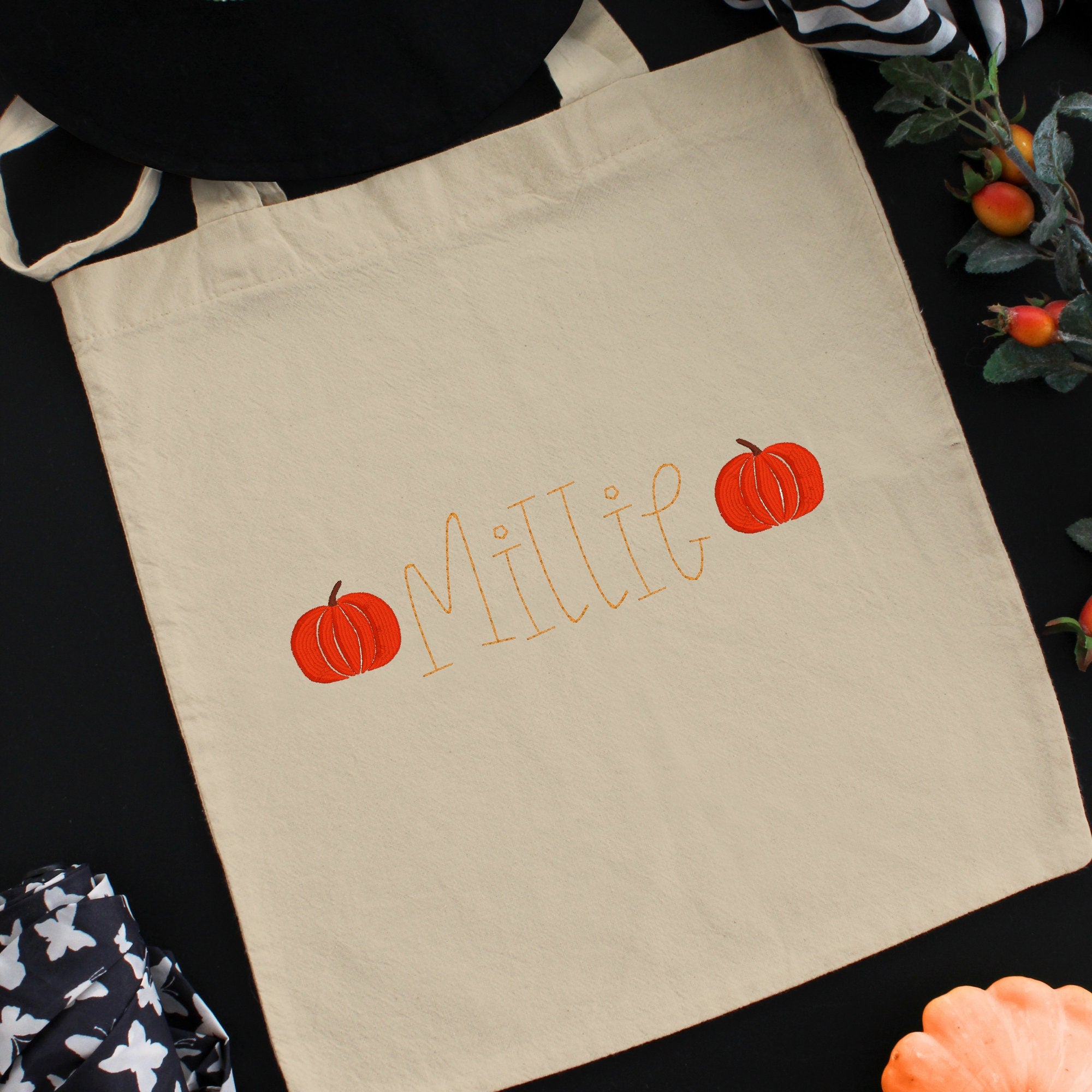 Satin Stitch Pumpkin Mini Machine Embroidery Design, Fall Pumpkin Design, Fall Mini Embroidery Design