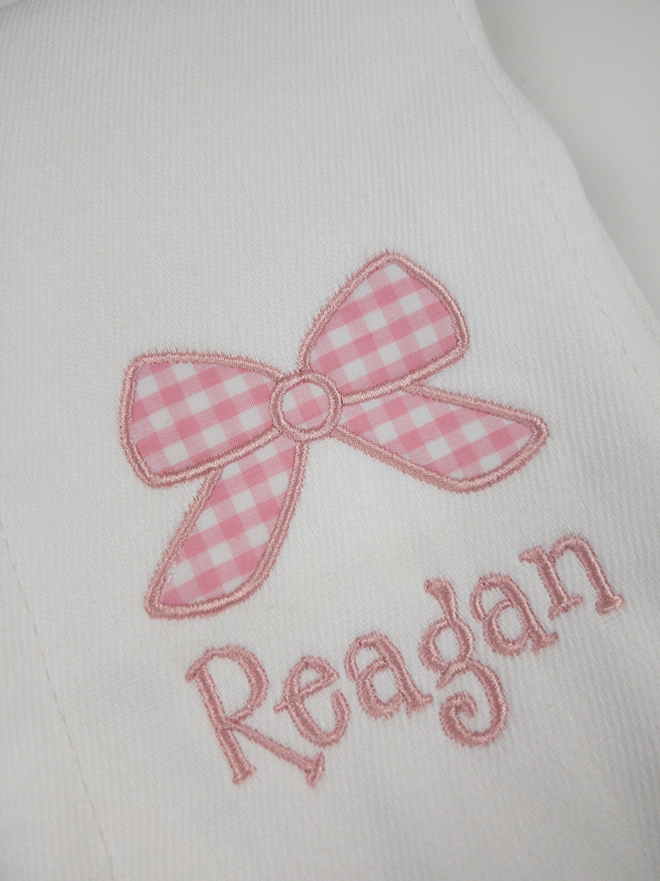 Bow Satin Stitch Applique Machine Embroidery Design, Satin Stitch Applique Girl's Bow Embroidery Design