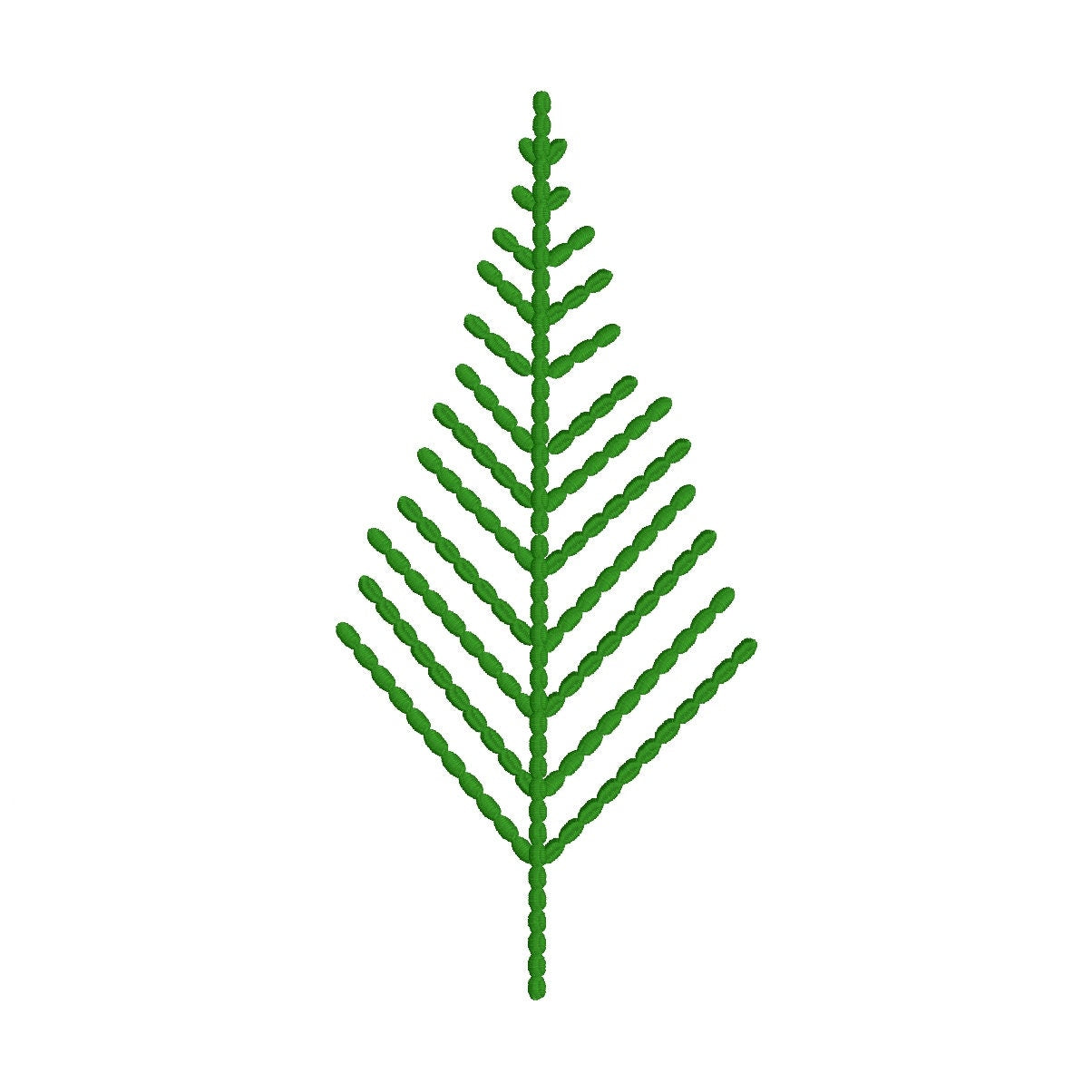 Simple Christmas Tree Machine Embroidery Design, Holiday Tree Machine Embroidery Design, 4x4 hoop, 5x7 hoop