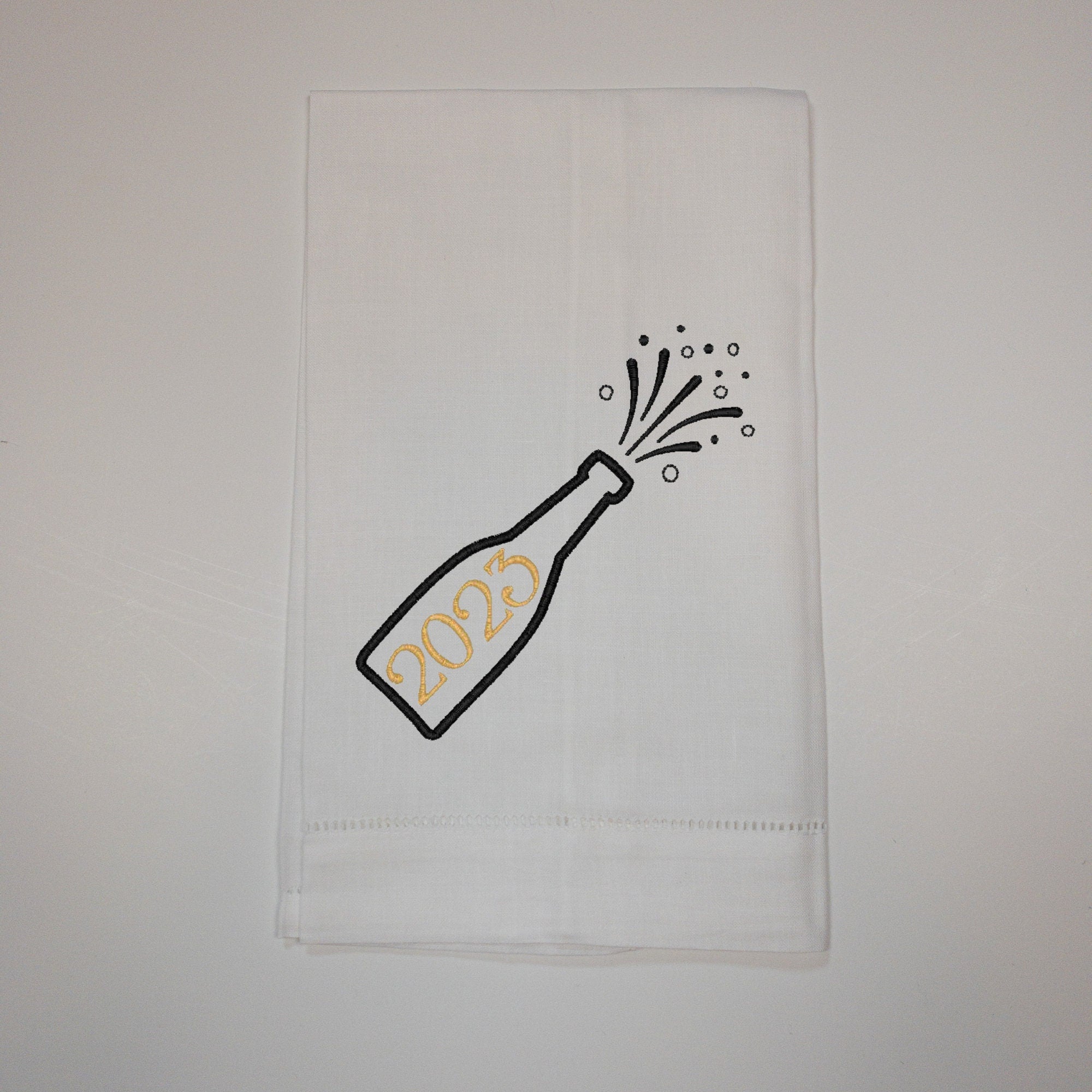 Popped Champagne Bottle Machine Embroidery Design, New Years Embroidery Design, Popped Tops Embroidery Design, Sparkling Bottle Design