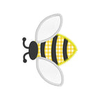 Bumblebee Applique Machine Embroidery Design, Zig Zag Applique Bee Embroidery Design, Bee Applique Design, Insect Embroidery