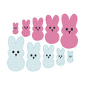 Single Easter Bunny Machine Embroidery Design, Sketch and Fill Design Easter Bunny, Peep Style Embroidery Design, Quick Stitch Embroidery