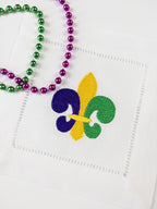 Fleur de Lis Filled Machine Embroidery Design, Three Color Fleur Embroidery Design, Mardi Gras Fleur Design