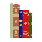 Vintage Style Books Machine Embroidery Design, Book Embroidery Design to match book wallpaper, Library Embroidery Design