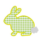 Bunny Applique Machine Embroidery Design, Simple Bunny Outline Applique Design, Easter Bunny Applique, Quick Stitch Bunny Machine Embroidery