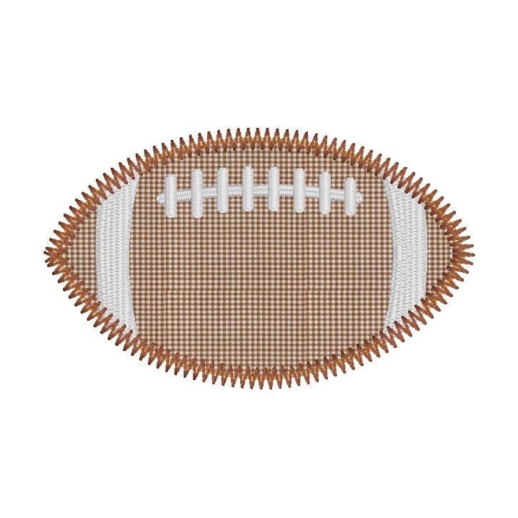 Football Applique Machine Embroidery Design, Football Zig Zag Applique Machine Embroidery Design, Fall Boy Applique Design, Sports Applique