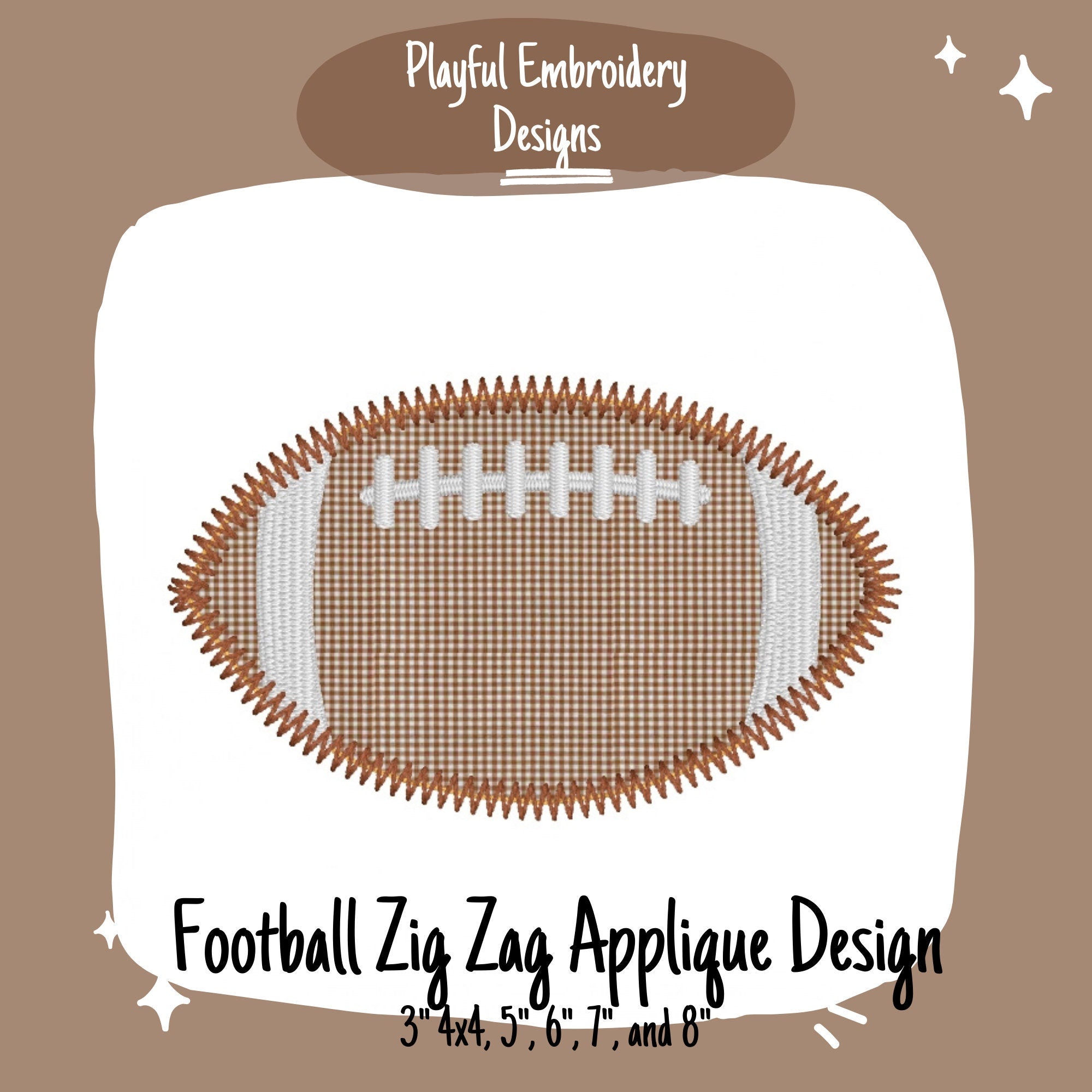 Football Applique Machine Embroidery Design, Football Zig Zag Applique Machine Embroidery Design, Fall Boy Applique Design, Sports Applique