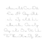 The Arabia Stitch Embroidery Font, Script Bean Stitch, Handwriting Machine Embroidery Font, Playful Embroidery, .75", 1", 1.5", 2" font size