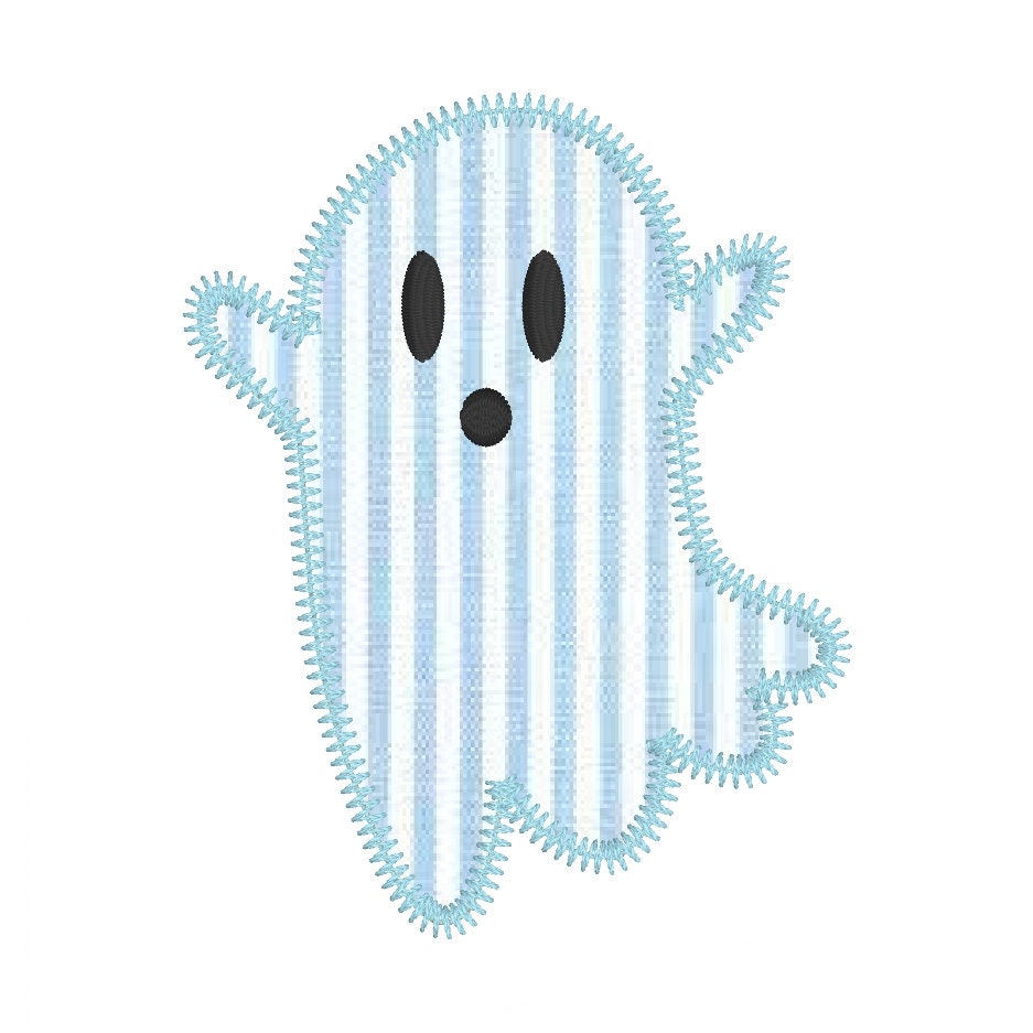 Ghost Applique Machine Embroidery Design, Applique Ghost Design, Quick Stitch Applique Ghost Embroidery Design, Simple Ghost Design