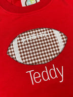 Football Applique Machine Embroidery Design, Football Zig Zag Applique Machine Embroidery Design, Fall Boy Applique Design, Sports Applique