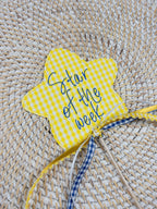 In The Hoop Star Machine Embroidery Design, Back to School Photo Wand Embroidery Design, ITH Star Wand, Star of the Week ITH Design