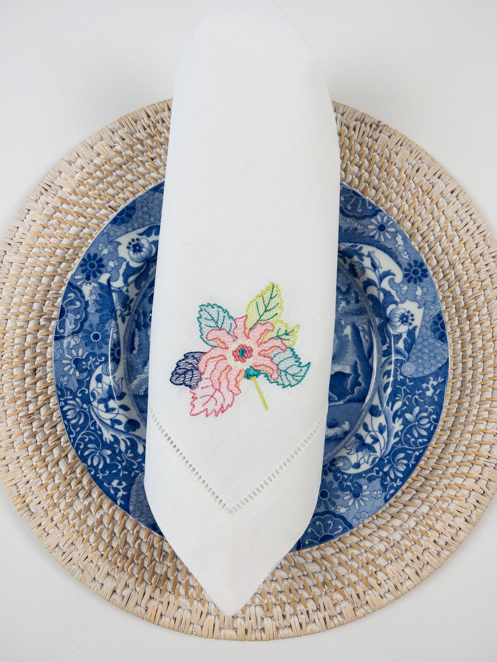 Tobacco Leaf Machine Embroidery Design, Tobacco Leaf China Inspired Embroidery Design