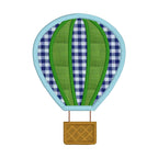 Hot Air Balloon Applique Machine Embroidery Design, Satin Stitch Applique Balloon Design, Hot Air Balloon Embroidery Design, Away We Go