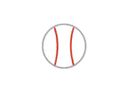 Baseball Embroidery Design, Quick Stitch Baseball Embroidery Design, Satin Stitch Baseball Design