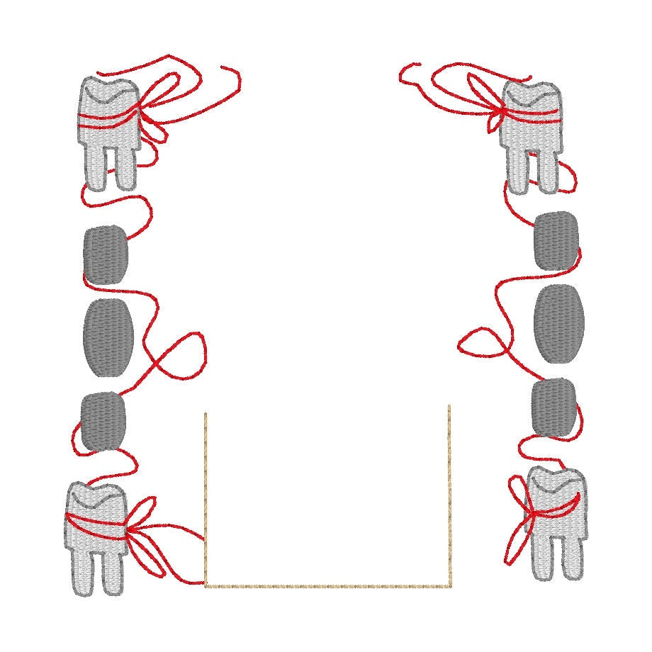 Tooth Fairy Frame Embroidery Design, Tooth Fairy Pillow Embroidery Design, 4x4, 5x7