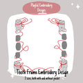 Tooth Fairy Frame Embroidery Design, Tooth Fairy Pillow Embroidery Design, 4x4, 5x7