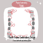 Tooth Fairy Frame Embroidery Design, Tooth Fairy Pillow Embroidery Design, 4x4, 5x7