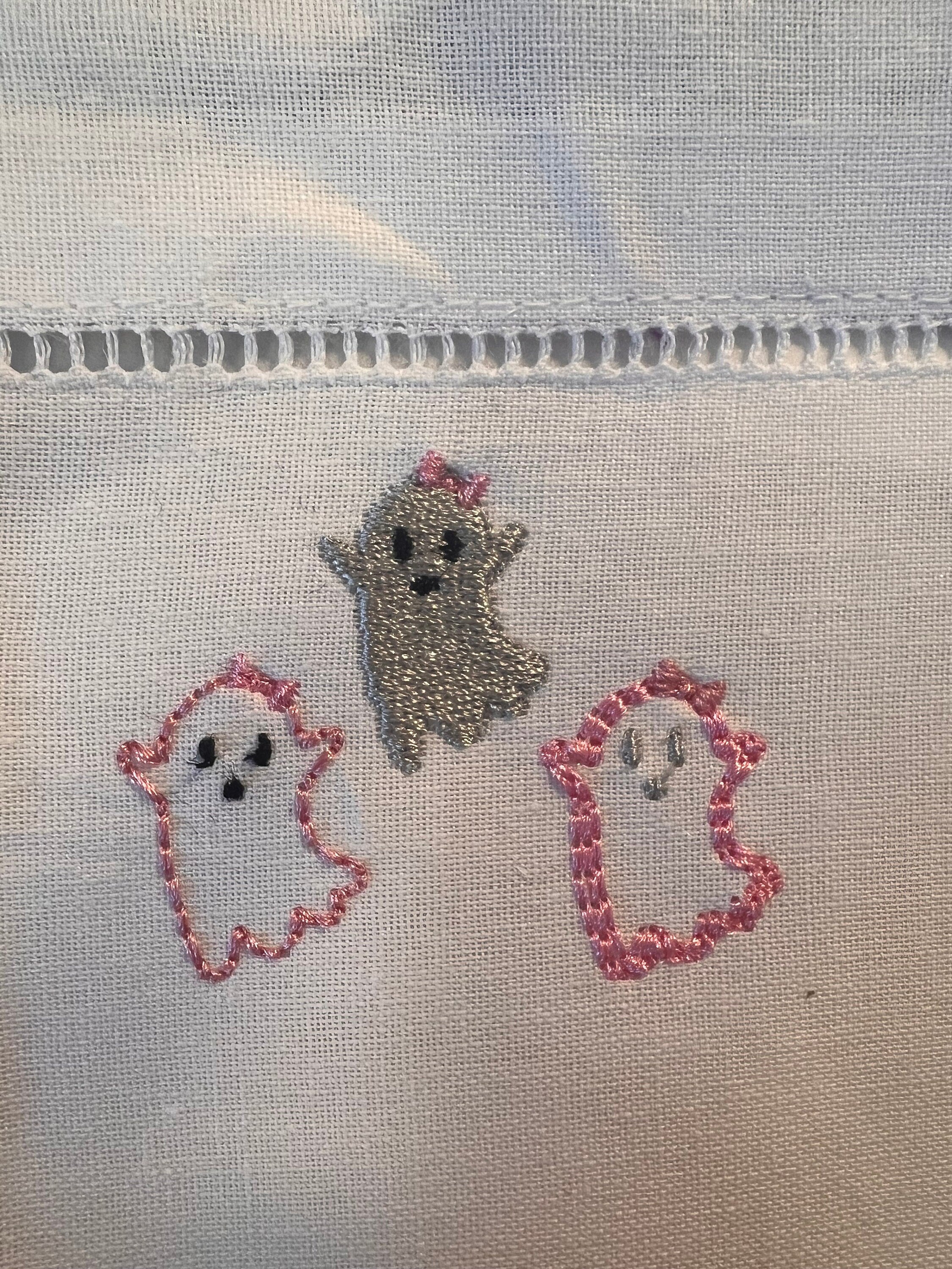 Tiny Girly Ghost Machine Embroidery Design, Fill Ghost Design, Girl Ghost Doodle Design, Girly Ghost Machine Embroidery Designs