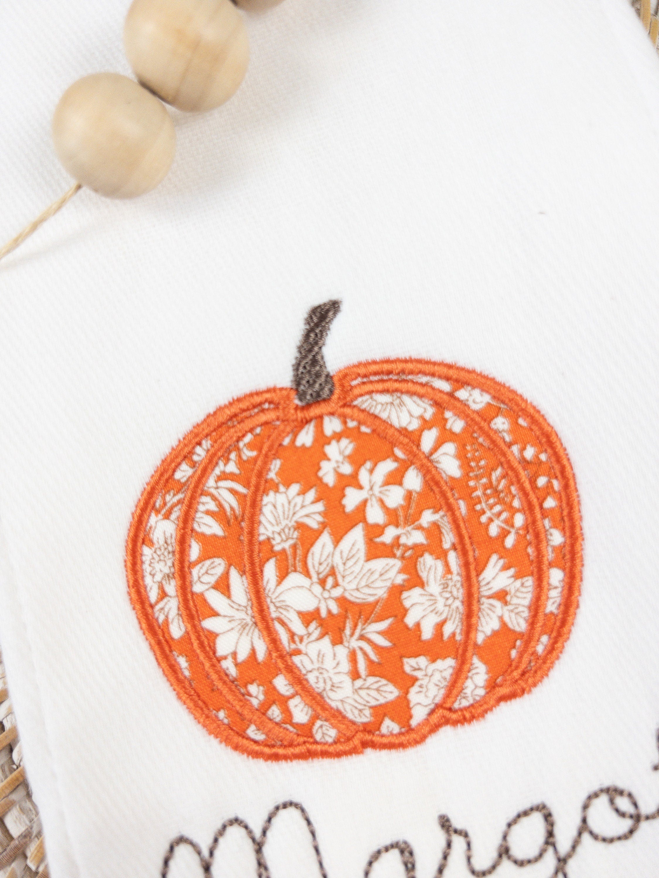 Pumpkin Applique Machine Embroidery Design, Applique Pumpkin Design, Simple Pumpkin Design