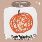 Pumpkin Applique Machine Embroidery Design, Applique Pumpkin Design, Simple Pumpkin Design
