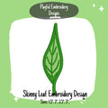 Skinny Leaf Machine Embroidery Design, Fall Leaves Embroidery Design