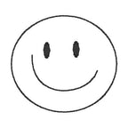 Crooked Smiley Face Machine Embroidery Design